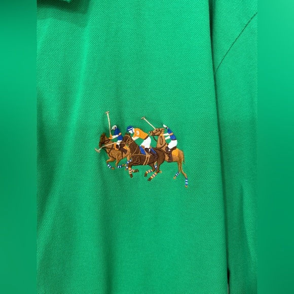 Ralph Lauren Polo Mens 4XB Match Green Stampede TRIPLE PONY - Picture 3 of 10